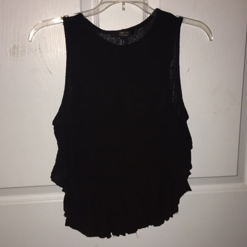 Loose black tank